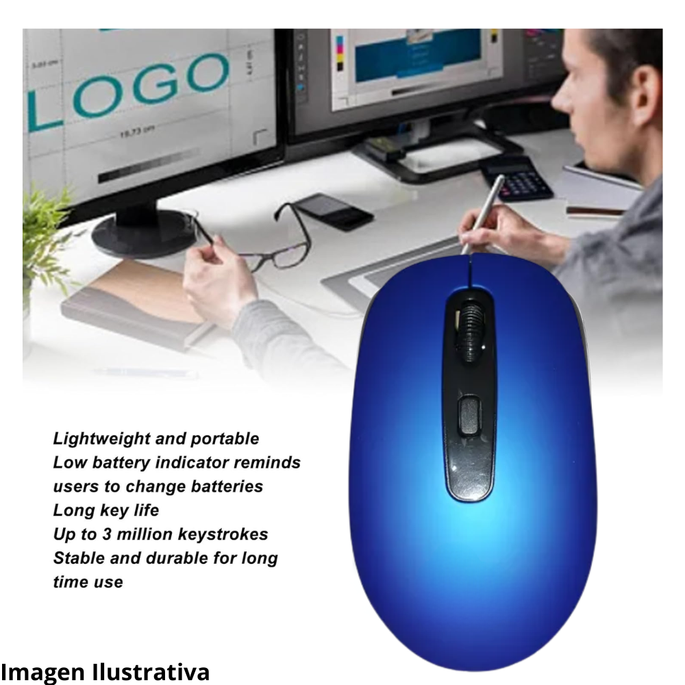 Mouse Inalambrico Ergonómico Silencioso